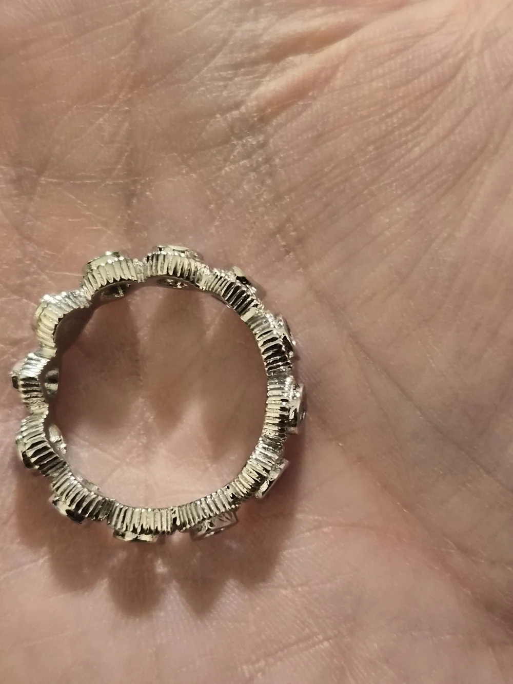 Doug Paulus Sterling Silver 925 Tanzanite Eternity Band